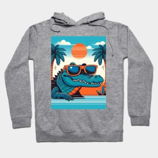 Cool Blue Gator Hoodie